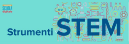 strumenti STEM rettangolare logo
